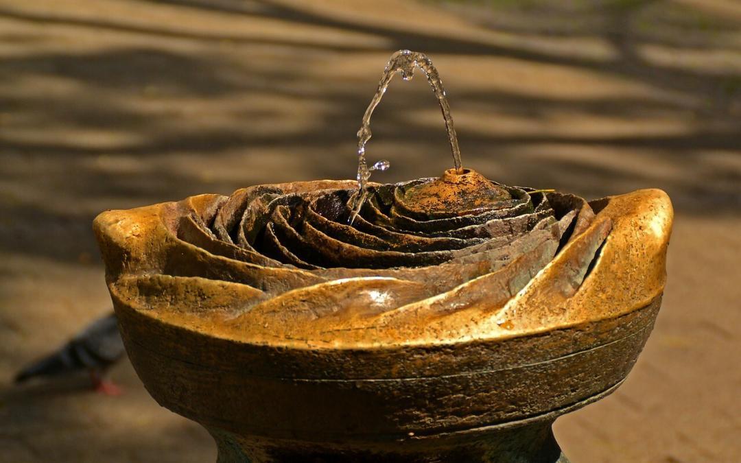 Adding the trickling of water to your yard